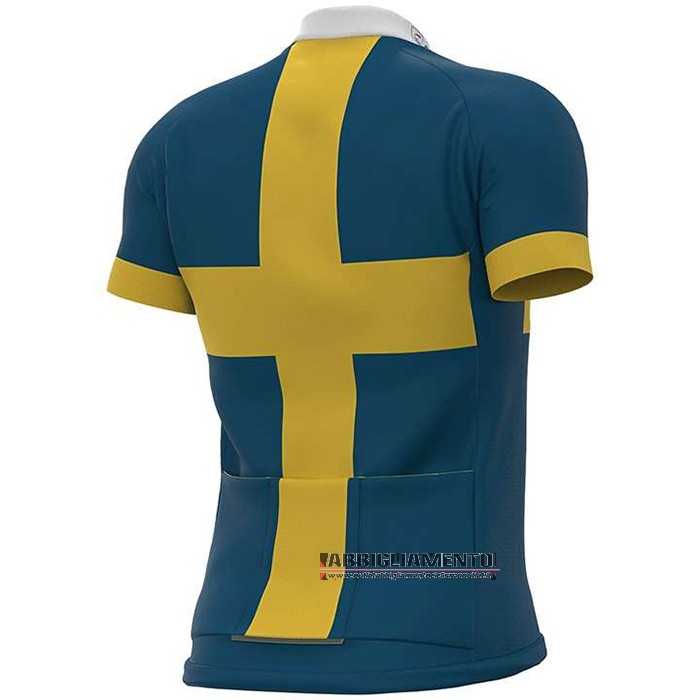 Abbigliamento Groupama-FDJ Campione Svezia 2020 Manica Corta e Pantaloncino Con Bretelle - Clicca l'immagine per chiudere